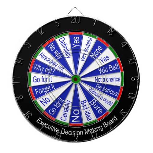 Executive Decision Making Dart Board Traditional