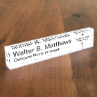 Executive Desk Name Plates