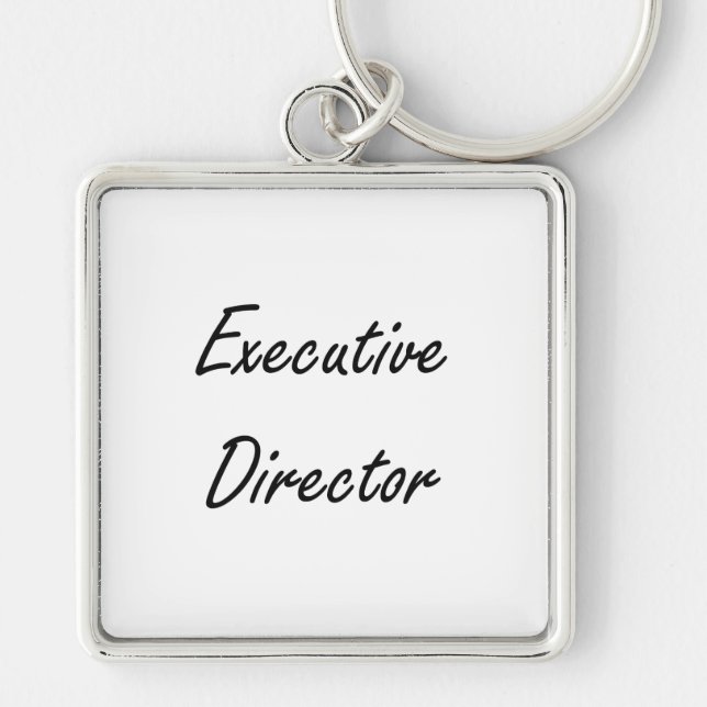 Executive Director Artistic Job Design Keychain (Front)