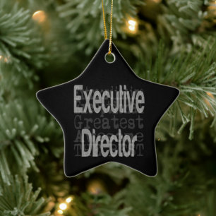 Executive Director Extraordinaire Ceramic Ornament
