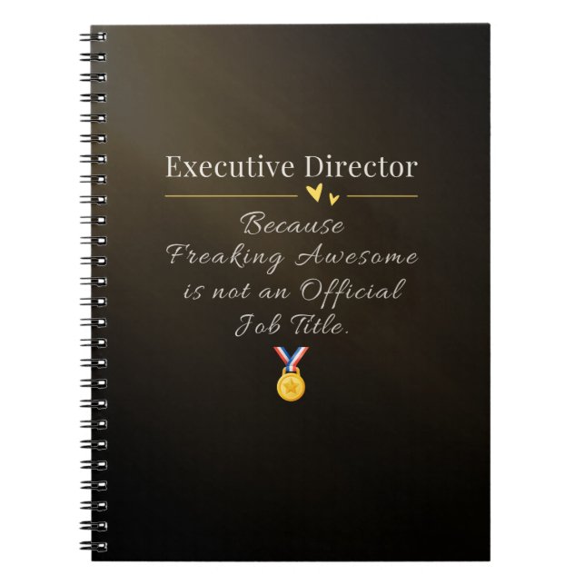 Executive Director Notebook (Front)