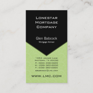 Executive Edge Business Card, Sage Green Card