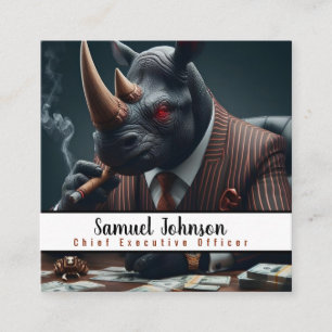 Executive Funny CEO Chief Executive Officer Square Business Card