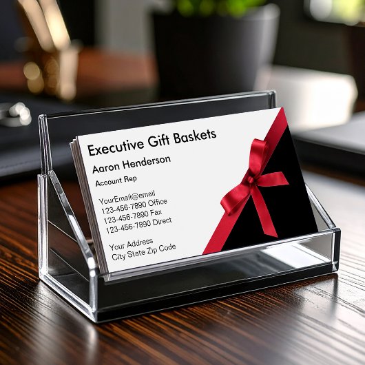 Executive Gift Basket Business Cards