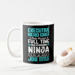 Executive Head Chef Job Title Profession Skills Coffee Mug