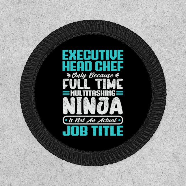 Executive Head Chef Job Title Profession Skills  Patch (Front)