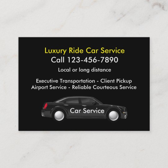Executive Luxury Car Service Business Card Zazzle Executive Luxury Car Service Business Card