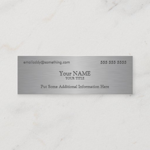 Customizable Executive Metallic Texture Print Business Card