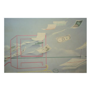 Executive Money I Wood Wall Decor