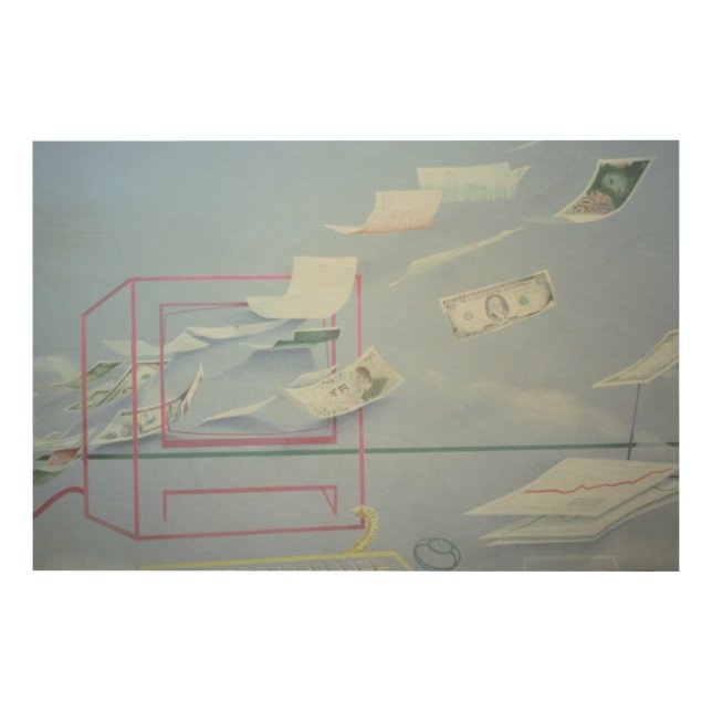 Executive Money I Wood Wall Decor (Front)