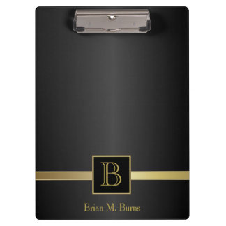 Executive Monogram Design Clipboard