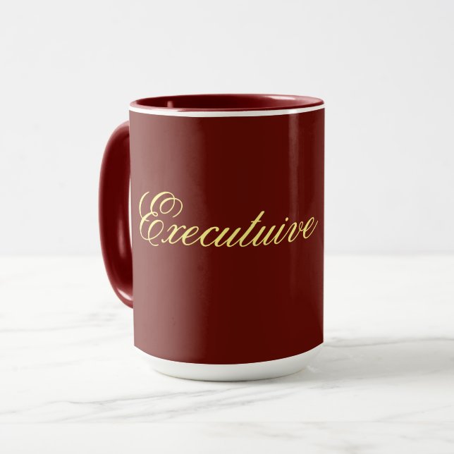 executive mug Wine color (Front Left)