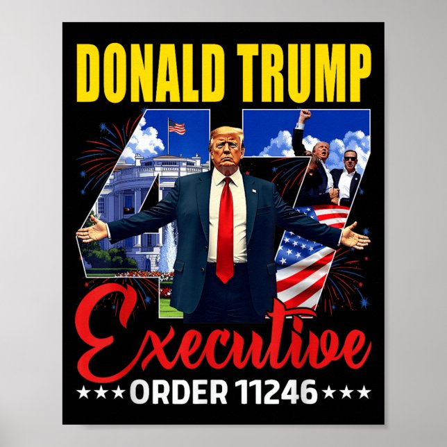 Executive Order 11246 47th President Trump 2025 Us Poster (Front)