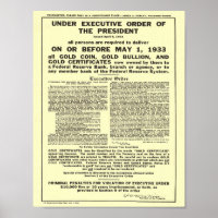 Executive Order 6102 Forbidding Gold Coin Bullion