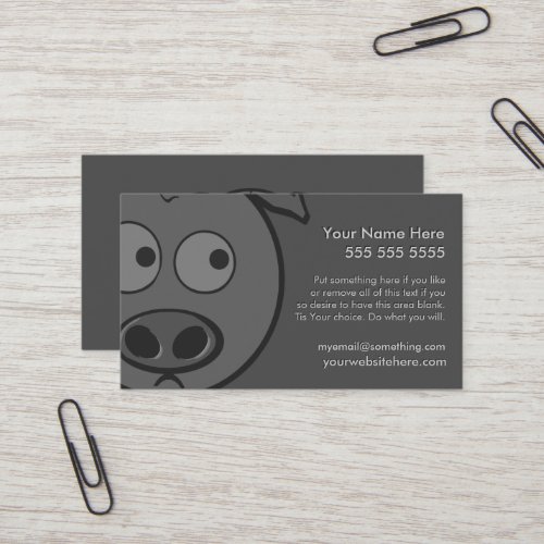 Executive Pig Business Card