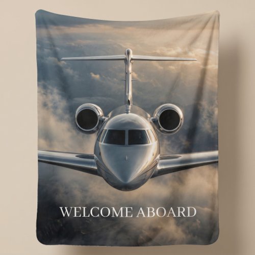 Executive Private Jet Sherpa Blanket