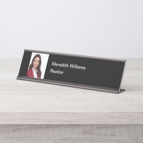 Executive Realtor Photo Ready  Desk Name Plate