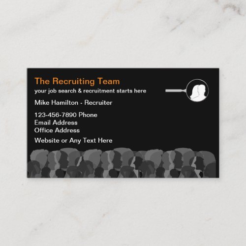 Executive Search Agency Recruiter Business Cards