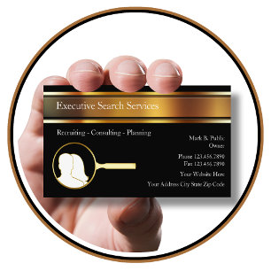 Executive Search Employment Agency Business Cards