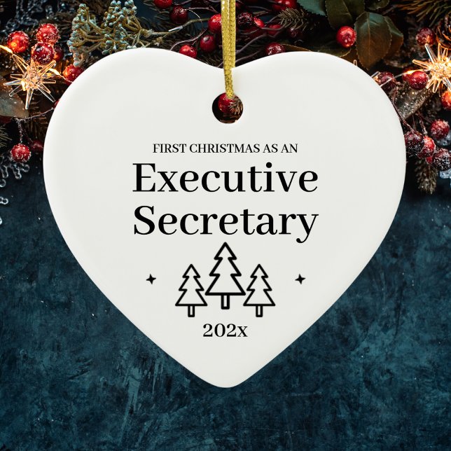Executive Secretary First Christmas Ceramic Ornament (Executive Secretary First Christmas Ceramic Ornament
)