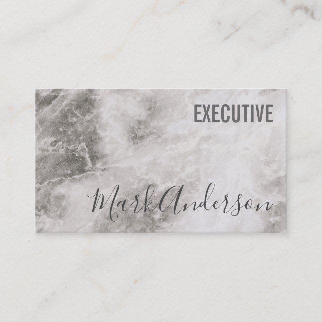 Executive | Signature Series (Marble) Business Card (Front)