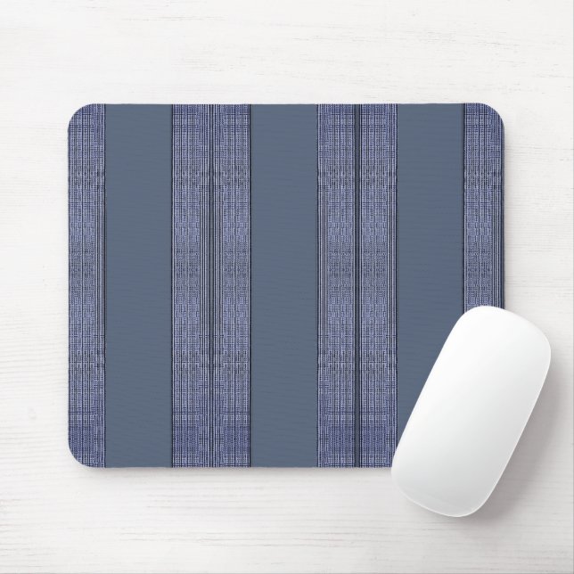 Executive Striped-Blue-II  Mouse Pad (With Mouse)