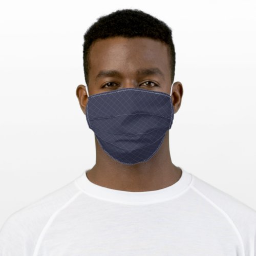 Executive Style Diagonal Lines Pattern Adult Cloth Face Mask