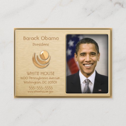 Executive VIP Gold Custom Profile Cards Business Cards