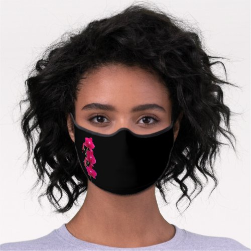 Executive Womens Ruby Red Orchids Premium Face Mask