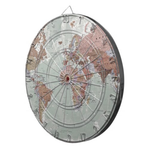 Executive World Map Dartboard Zazzle