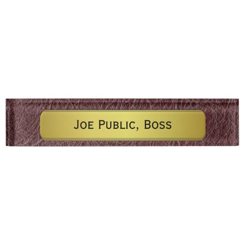 Executives Gold Name Plate Effect