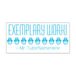 [ Thumbnail: "Exemplary Work!" Acknowledgement Rubber Stamp ]
