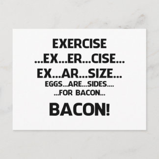Exercise..BACON Postcard