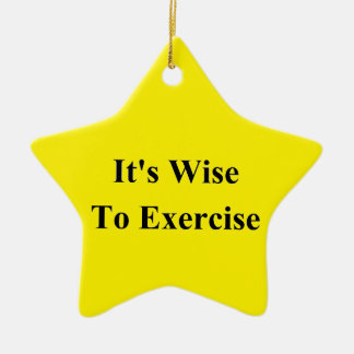 Exercise Ceramic Ornament