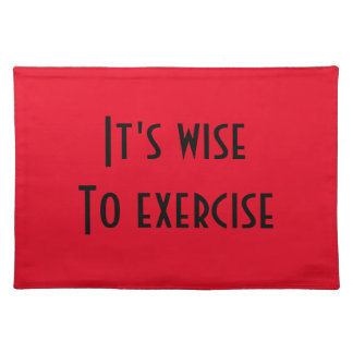 Exercise Cloth Placemat
