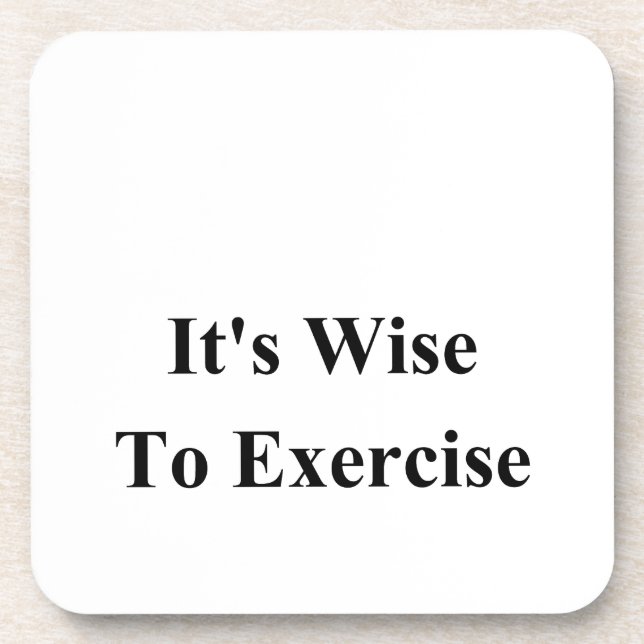 Exercise Drink Coaster (Front)