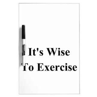 Exercise Dry Erase Board