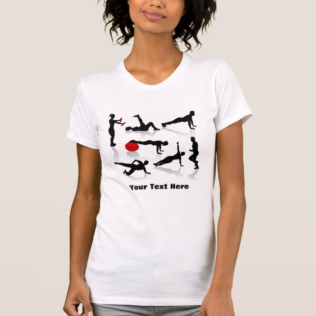 Exercise Figures (personalized) T-Shirt (Front)