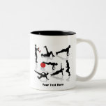 Exercise Figures (personalized) Two-tone Coffee Mug at Zazzle