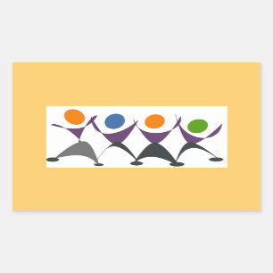 Exercise for Fun Rectangular Sticker