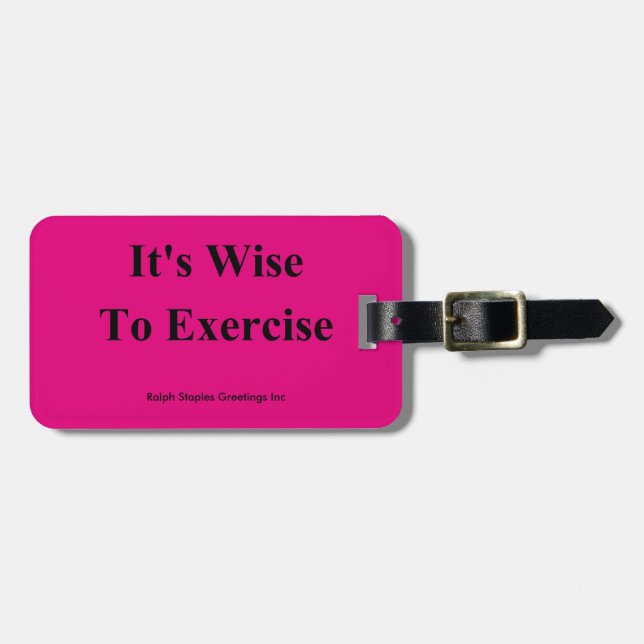 Exercise Luggage Tag (Front Horizontal)