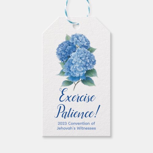 Exercise Patience 2023 Convention  JW Gift Tags