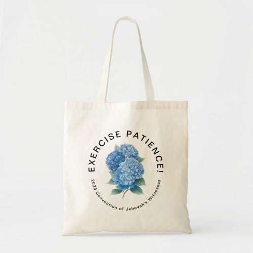 Exercise Patience 2023 Convention  JW Tote Bag