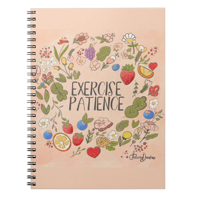 Exercise Patience 8.5 xc 11 Notebook (Front)