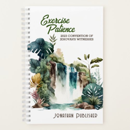 Exercise Patience Convention Tropical Waterfall Notebook