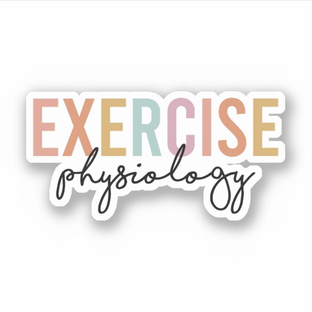 Exercise Physiologist, Exercise Physiology Gifts Sticker (Front)