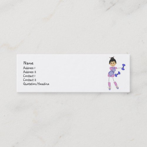 Exercise Profile Cards Business Card Template