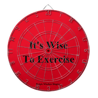 Exercise quote dart board