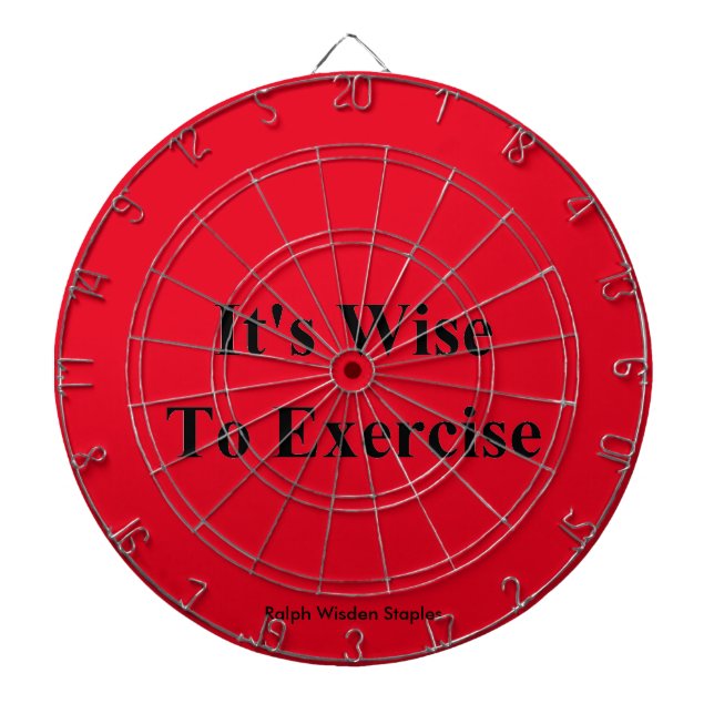 Exercise quote dart board (Front)
