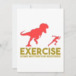 Exercise Some Motivation Required Holiday Card